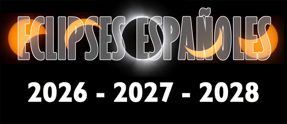 Eclipses españoles de 2026, 2027 y 2028