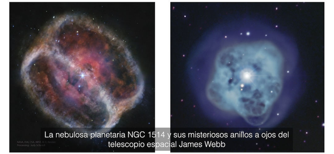 La nebulosa planetaria NGC 1514 y sus misteriosos anillos a ojos del telescopio espacial James Webb